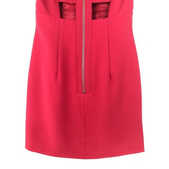 BCBG Generation Red Cut-Out Mini Dress Size 2 - Picture 8 of 16